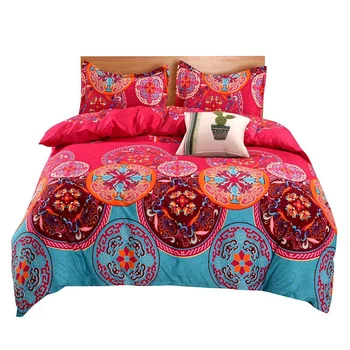 

Bohemian Bedding Quilt Quilt Bohemian Exotic Pattern Design Quilt Bed Four-Piece Pillowcase