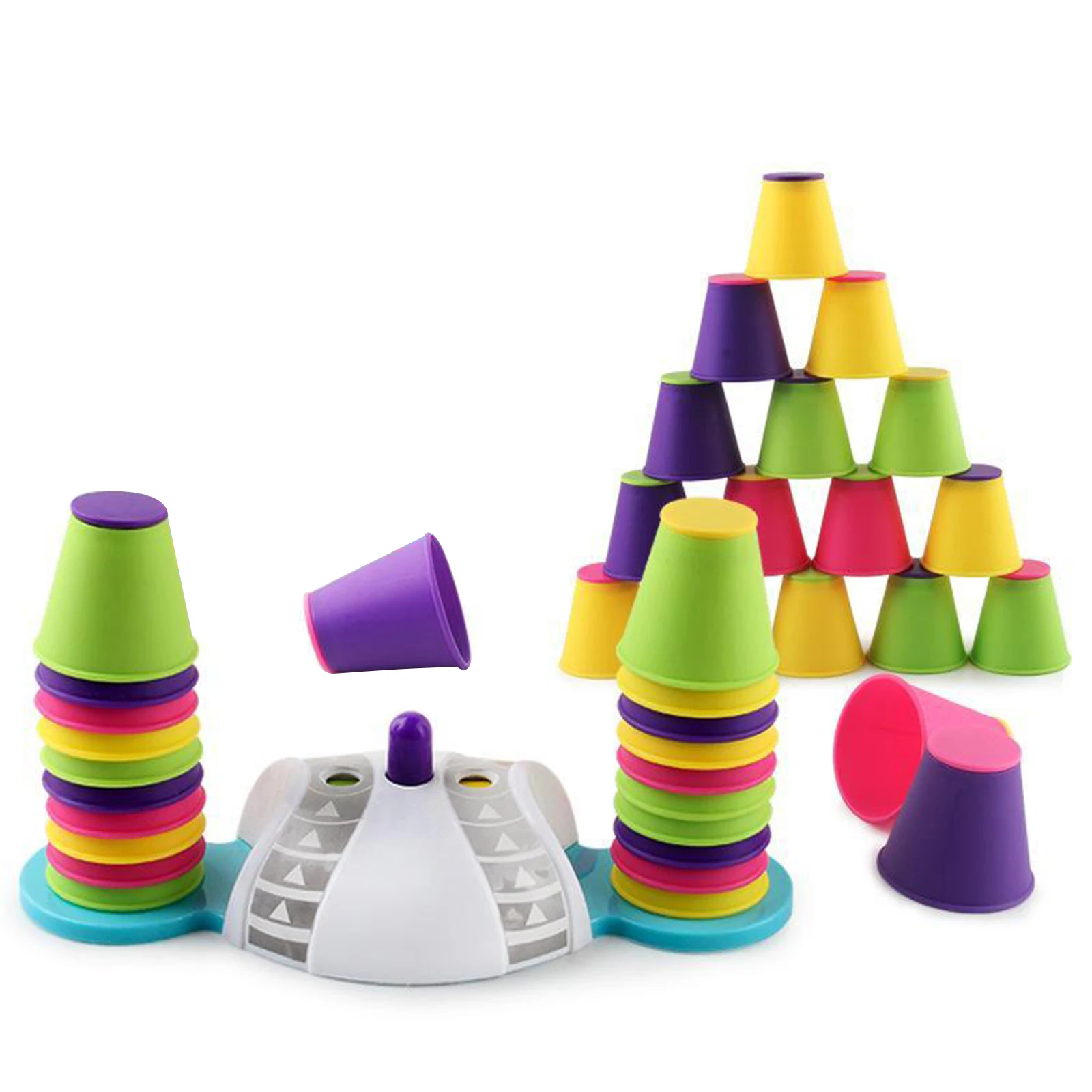 Set of 32 Stacking Cups, Quick Stacks Cups Set Speed Training Game Competition Travel Party Gift