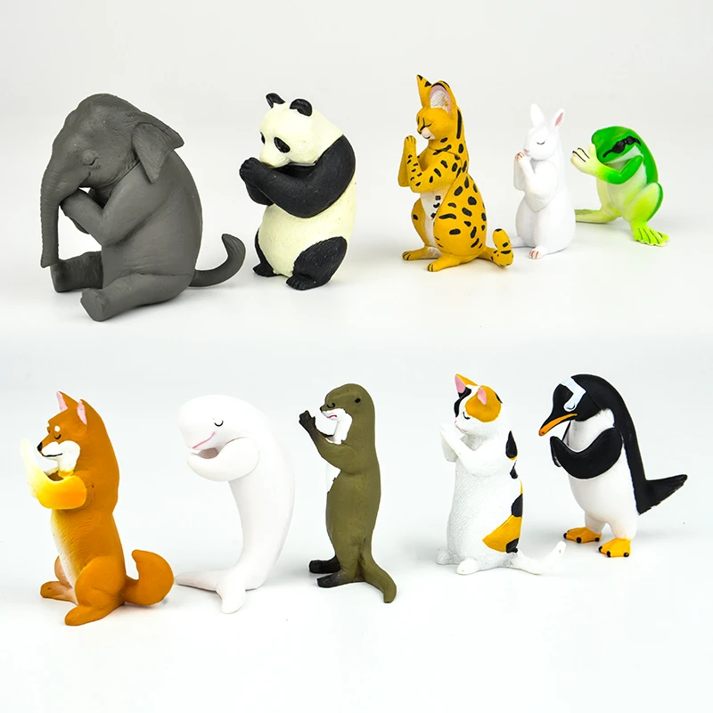 日本本カプセル玩具かわいい柴犬猫カワウソペンギン白鯨ゴリラウォンバットgassho動物をガシャポンフィギュア Blind Box Aliexpress