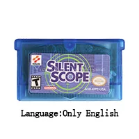 Silent Scope 32 бит видеоигры картридж Консоли Карты волшебный английский язык США Версия для nintendo GBA - Цвет: Silent Scope