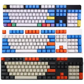 

108Pcs/Set PBT Color Matching Key Cap Keycaps for Cherry MX Mechanical Keyboard