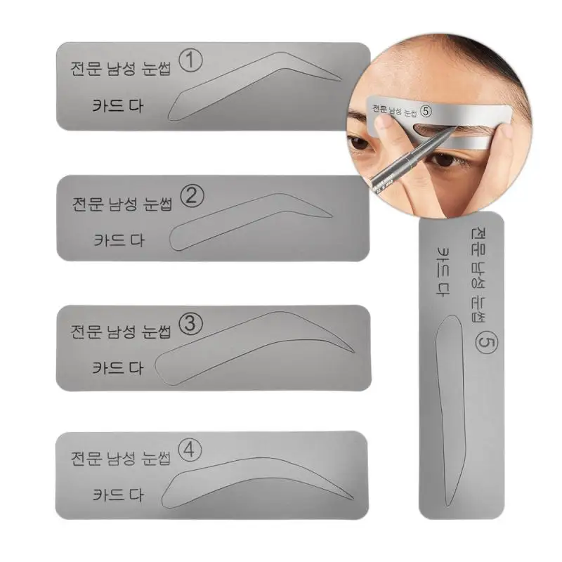

5Pcs/Set Reusable Eyebrow Stencil Set Eye Brow Mold DIY Drawing Guide Template Card Styling Shaping Makeup Beauty Kit