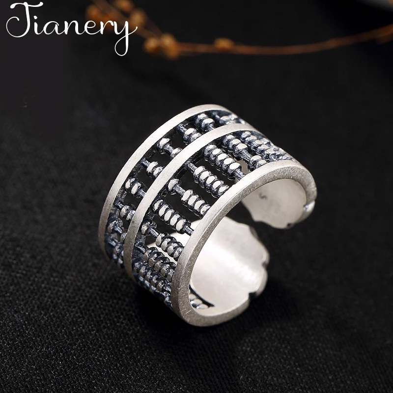 Женские кольца с бусинами в стиле ретро регулируемого размера | Украшения и