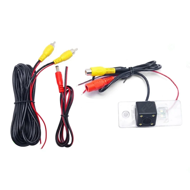 Горячая Распродажа заднего вида Камера с 6 м видео кабель 4 светодиодный свет для