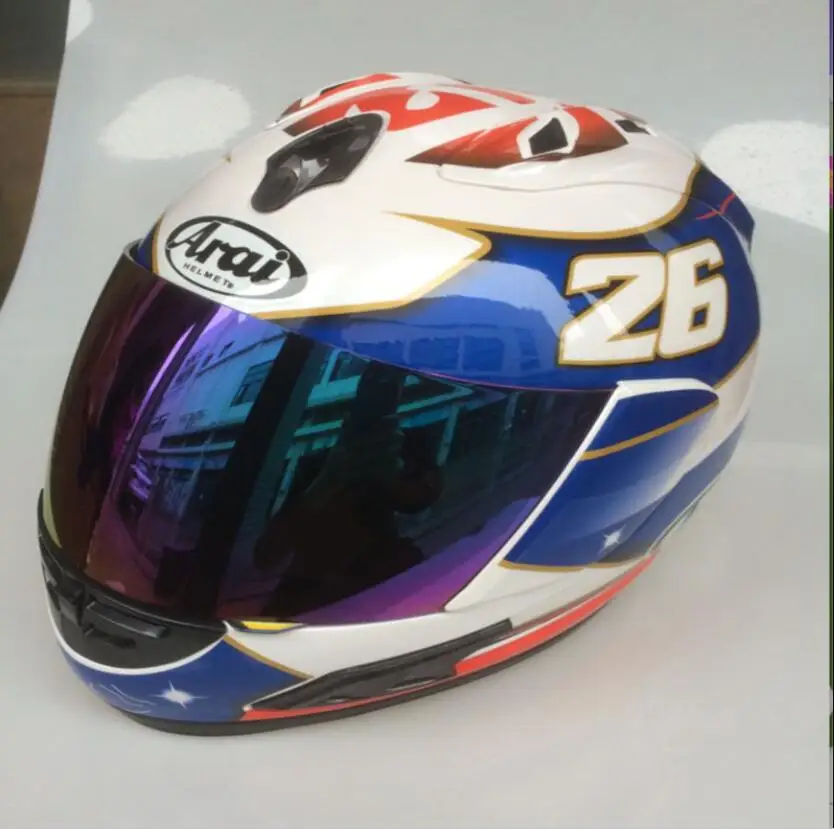 ARAI 26# мужские MOTO GP синие шлемы дорожный мотоцикл Casco мотоциклетный шлем капитан мотоцикл Casway велосипеды