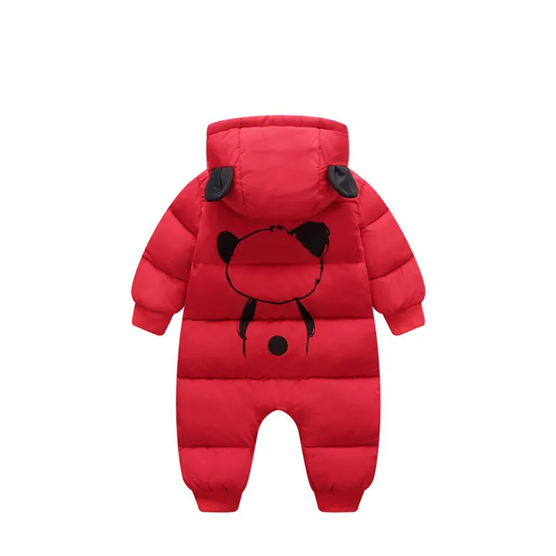 Baby jumpsuit down jacket Newborn Baby Boy Girl Cartoon Winter Warm Thick Jumpsuit Hooded Coat Outwear #4AA22 (8)