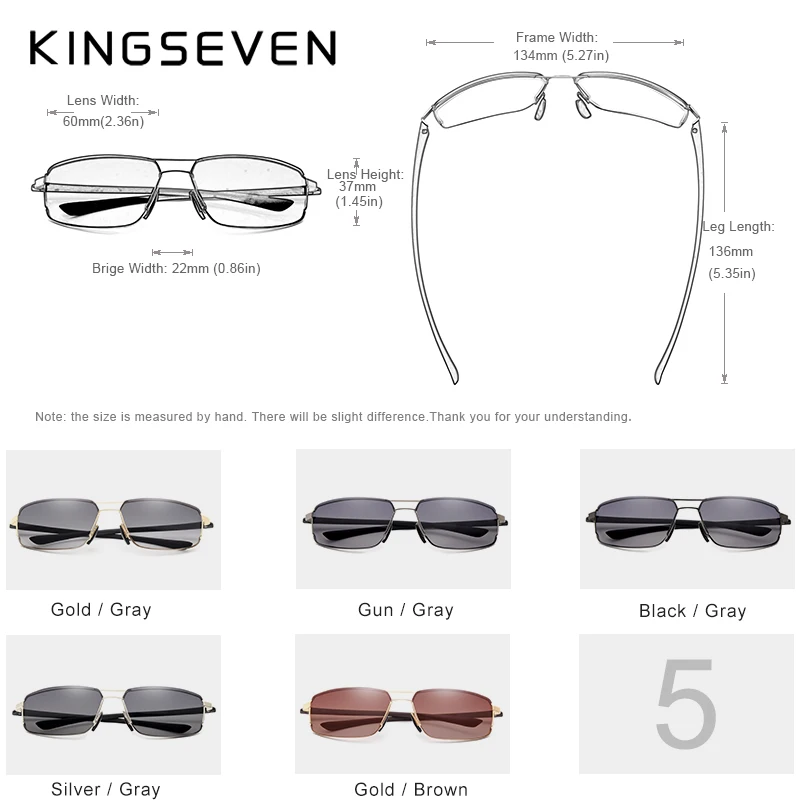 KINGSEVEN брендовые дизайнерские солнцезащитные очки UV400 градиентные мужские и