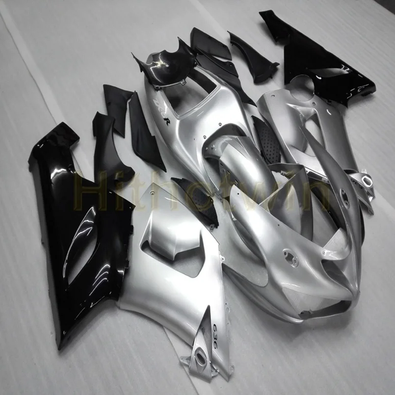Пользовательский капот мотоцикла для ZX-6R 2005-2006 моторные Обтекатели литья под давлением зеленый - Цвет: C