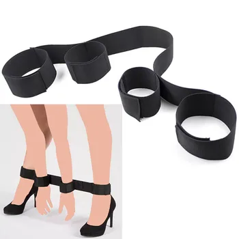 BDSM Handcuff Sex Toy for Woman Fetish Restraint Bondage Ankle-cuffs Strap Sexy Sm Leg Handcuffs Spreader Bar Cop police cosplay 1