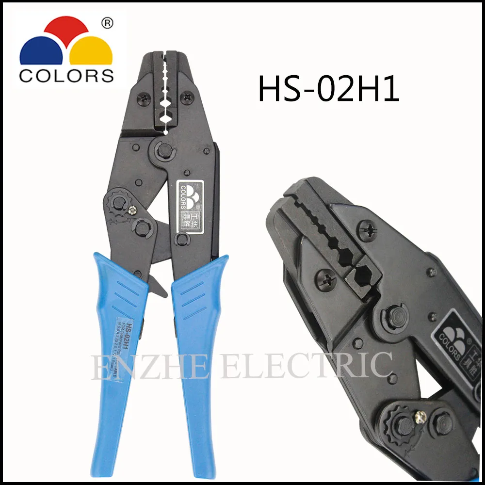 Eurpoean Стиль HS-02H1 Ratchet обжимные плоскогубцы Оптическое волокно belden 8279 RG55 58 59 8X