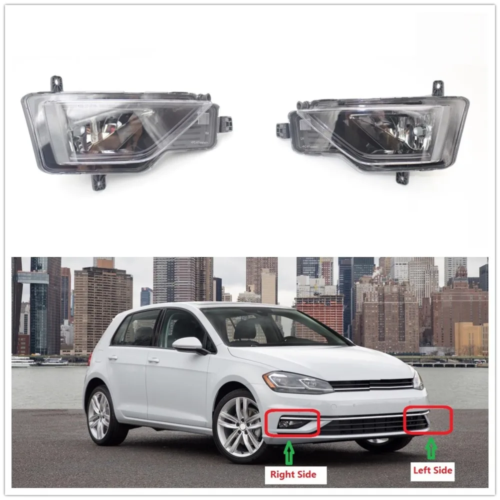 Противотуманные фары для VW Golf 7 5 MK7 A7 Facelift 2017 2018 передние Галогенные с лампами 2