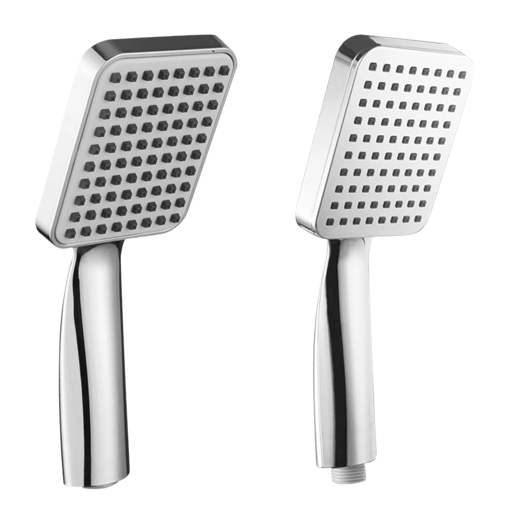 RecabLeght Pressurized Shower Head High Pressure Square 20mm ABS Bathroom Showerhead Handheld Rainfall Water Spray Nozzle Filter |