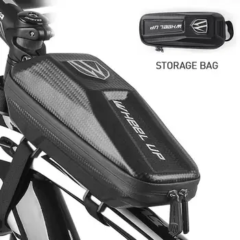 

Bicycle Bag Cycling Phone Bag EVA Waterproof Front Beam Storage Bike Bag Double-zippered MTB Upper Tube Bag Road Accessories