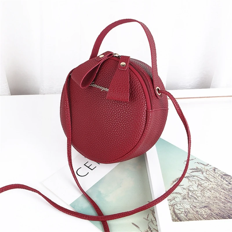 Round Women Shoulder Bag Wallet  Crossbody Bags Women Round - Pu