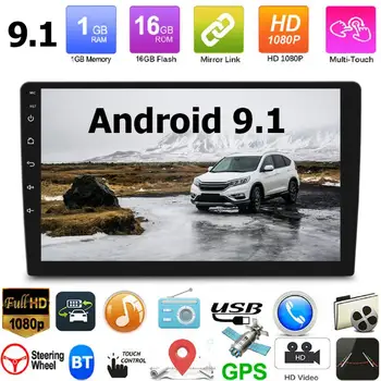 

GPS Navigation Convenient Practical User-friendly Design 10.1 inch Android 9.1 In Dash Head Unit WiFi Bluetooth Radio