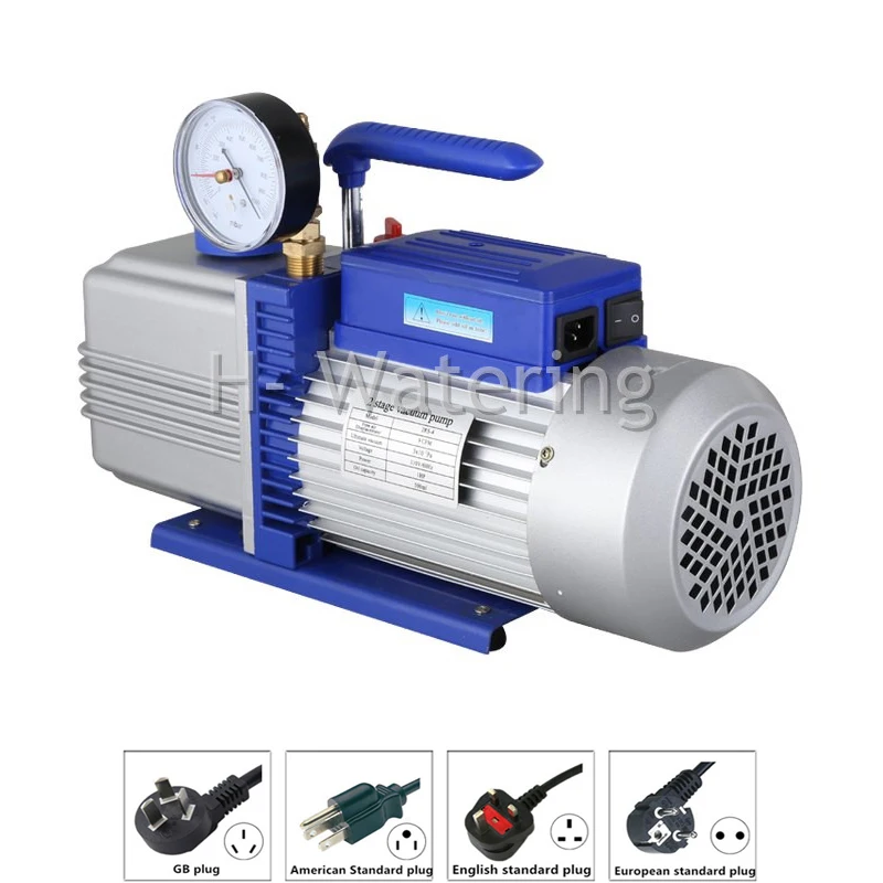 Двухступенчатый Электрический вакуумный насос 10CFM/12CFM 220В/110В + Калибр для точного