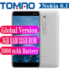 Global Version Nokia 6.1 Smartphone Octa Core Snapdragon 630 3GB RAM 32GB ROM 5.5" FHD 1920 x 1080 Resolution 3000 mAh 16MP NFC