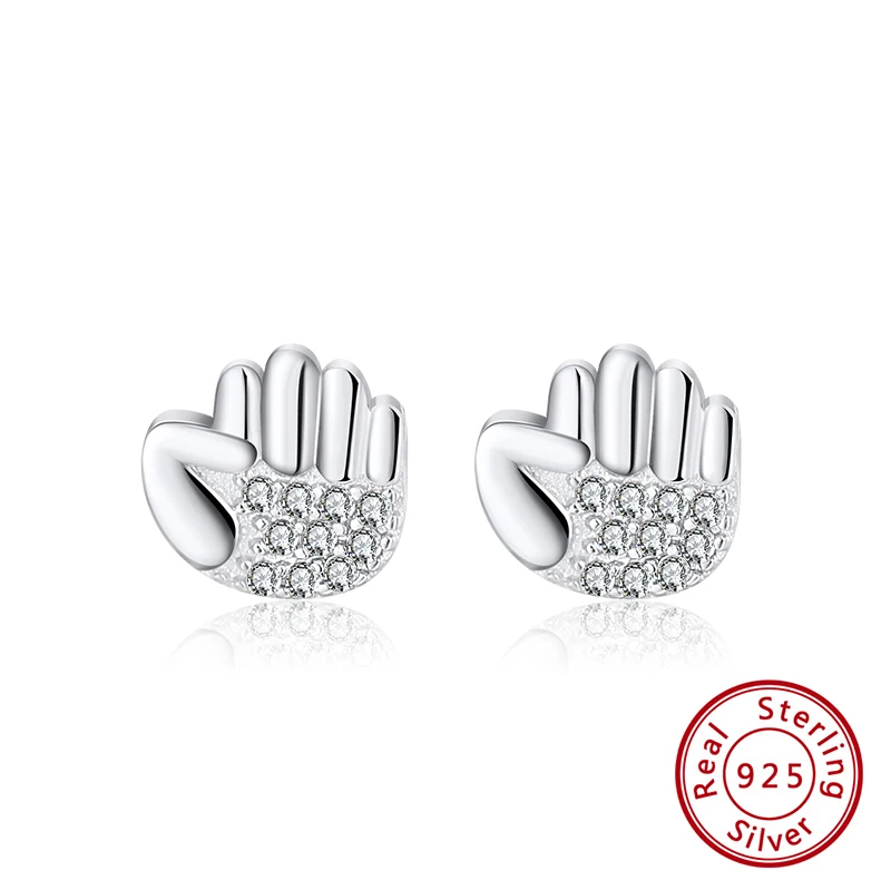 ORSA JEWELS, маленькие серьги, дизайн, AAAA, циркон, 925 пробы, серебро, маленькие серьги, ювелирные изделия, вечерние, подарок, OSE219 - Цвет камня: OSE217