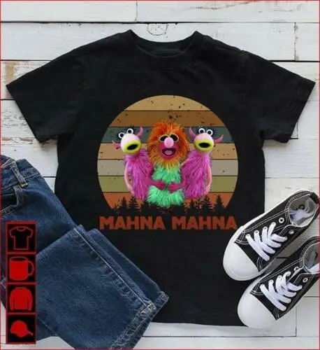 The Snowths And Mahna Muppet Show футболка Черная Хлопковая мужская S-3XL | Мужская одежда