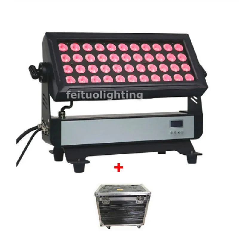 

4pcs with 2 fly case 44x10w Rgbw 4in1 Ip65 Waterproof Led 440w Wall Washer For Outdoor Hotel Garden Castle
