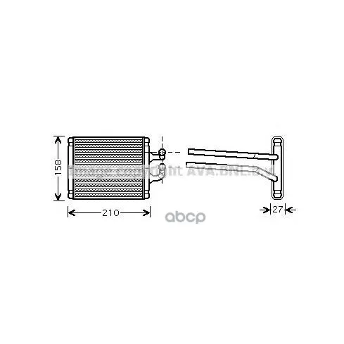 Радиатор Отопителя Kia: Picanto(Ba) 1.0/1.1/1.1 Crdi- Ava арт. KA6067