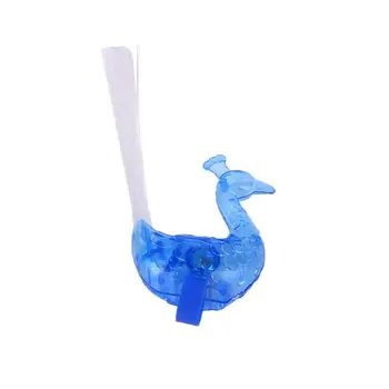 

Peacock Finger Light LED Gifts Peafowl Ring Gifts 7 Colors Party Decoration Optical Fiber Toy