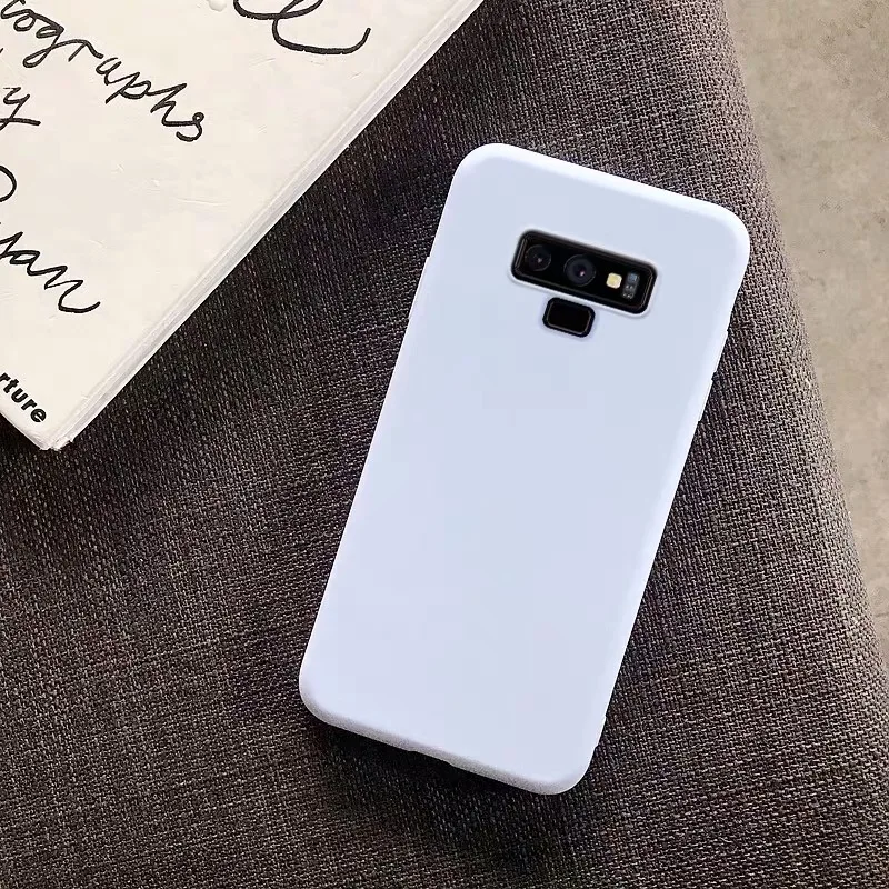 Карамельный цвет силиконовый чехол для телефона для samsung Galaxy Note 9 8 10 Plus S10 S9 S8 Plus S10e S6 S7 Edge Tpu Мягкий матовый тонкий чехол S8