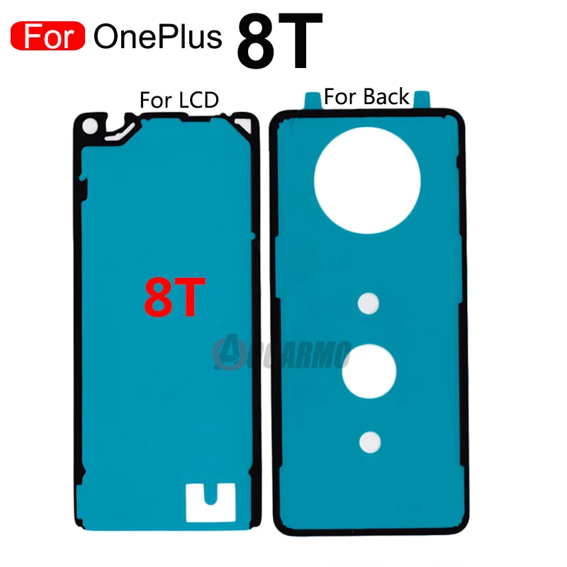 Tylna pokrywa klej + przedni wyświetlacz taśma klejąca do OnePlus 1 + 8 7 8T 7Pro 8 Pro pełny zestaw naklejka wymiana część