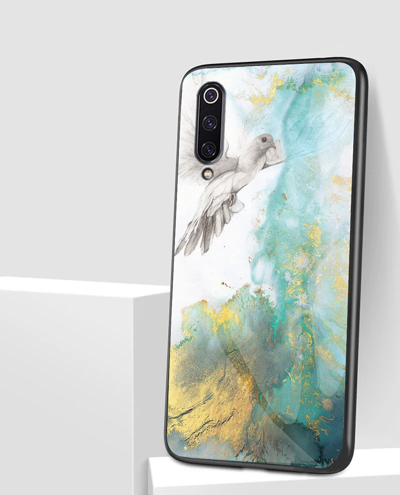 Чехол из мраморного стекла для Xiao mi Red mi Note 7 Pro mi 9 SE A1 A2 mi 8 Lite 5X 6X Red mi 7 Note 7 5 6 Pro 6A 5 Plus градиентная крышка