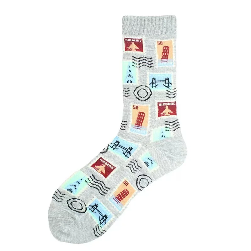 Fashion Cotton Men Socks Breathable All Seasons Socks Comfortable Socks