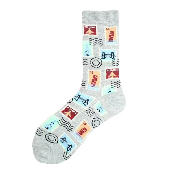 Fashion Cotton Men Socks Breathable All Seasons Socks Comfortable Socks 16