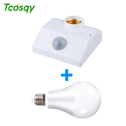 Corridor induction lamp warm white 220V AC voltage lamp holder human body induction function for school dormitory hotel Tcosqy