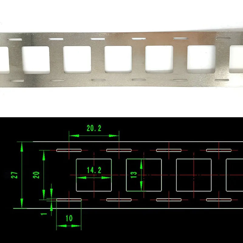 1KG Nickel-plated Steel Strip Lithium Ion-Lithium Battery 0.15x20.2x27mm / 0.15x18.5x25.5mm Used For 18650 Battery Spot Welder — view 5