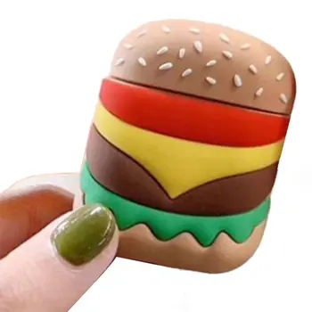 

Suitable for Airpods Protective Cover Silicone Fries for Apple Creative Wireless for Airpods Headset Case Hamburger Fries