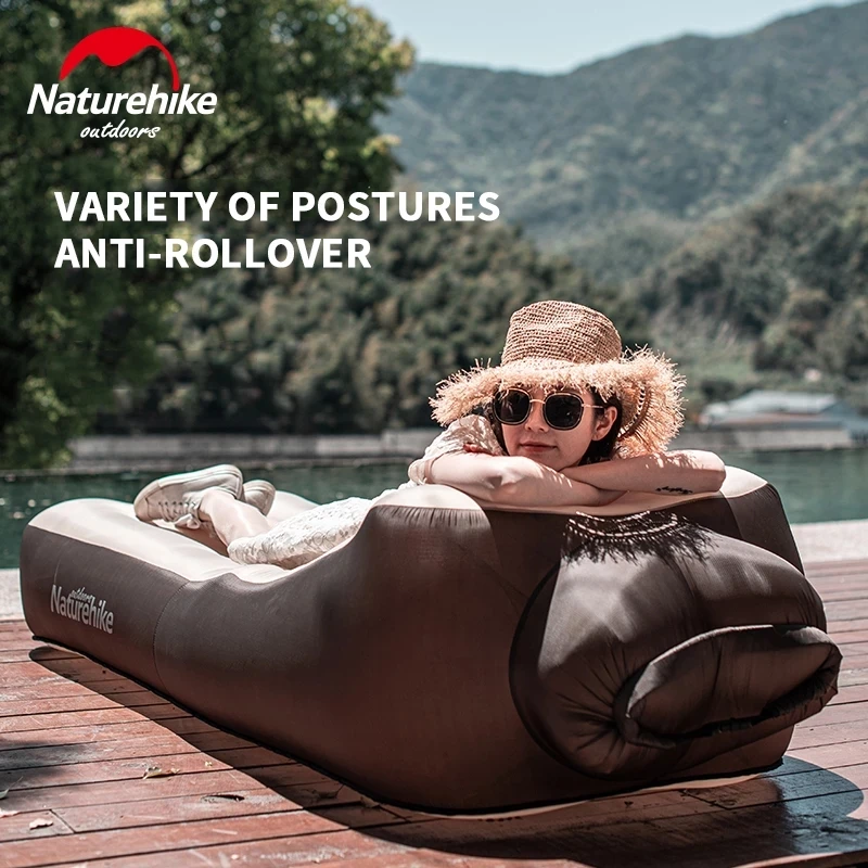 Naturehike Double-Layer Inflatable Sofa Outdoor Beach Bed Lunch Break Beach Portable Lazy Net Red Air Cushion Chair NH20FCD05 2