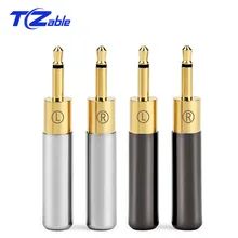 5pairs HiFi Headphone HD700 Audio Jack 2 5mm Plug 2 Pole Mini Jack Adapter For HD700 HE400i Repair Solder Wire Connector