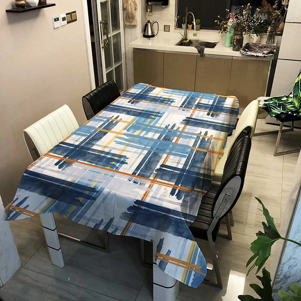 

Plaid Striped Print Rectangle Table Cover Square Tablecloth Home Textile Home Garden Kitchen Mariage Decoration Mantel De Mesa