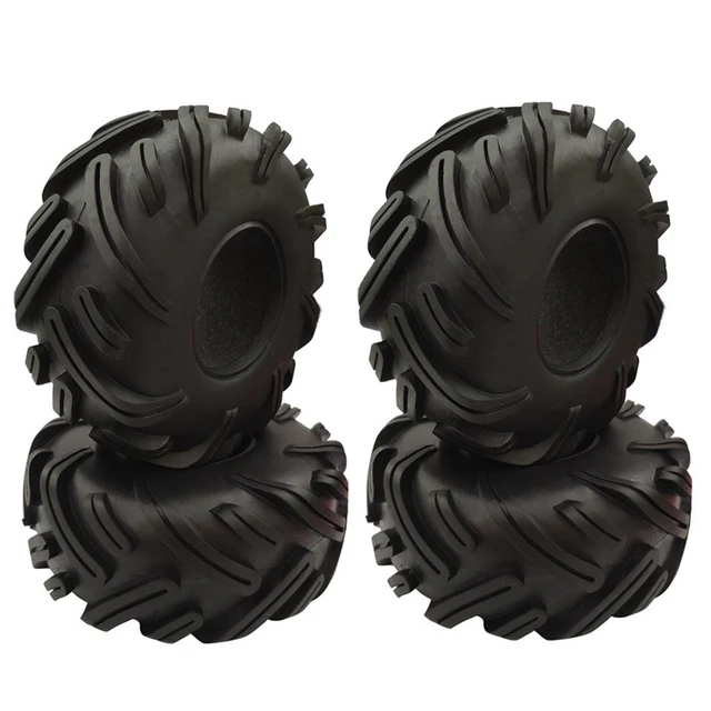 4PCS RC Rock Crawler 2.2 inch Tires Soft 140mm Tyre With Foams for Axial Wraith RR10 SCX10 Jeep Wrangler TRX-4 TRX4 2.2 WHEEL