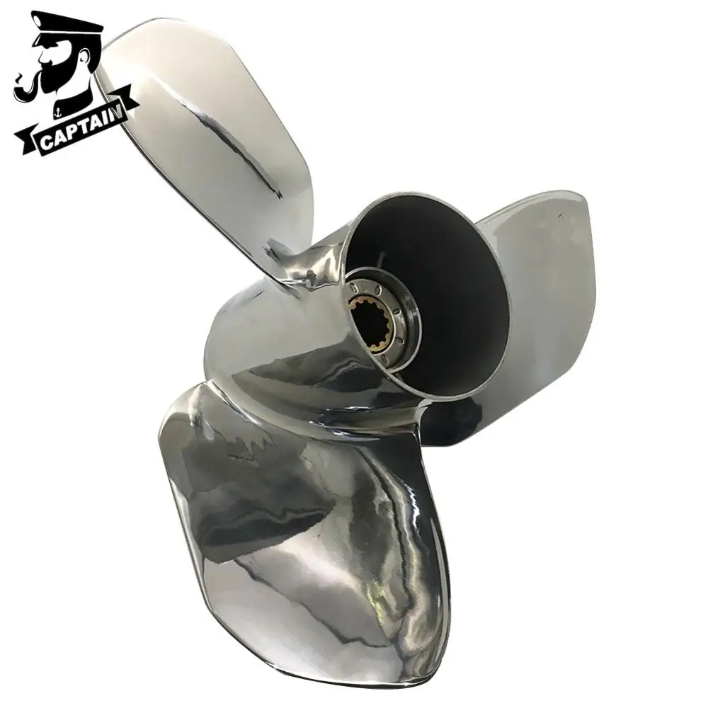 

Captain Propeller 12x13 Fit Yamaha Outboard Engines T25HP F30 40HP 48HP 50HP F40 F50 55HP Stainless Steel 13 Tooth Spline RH