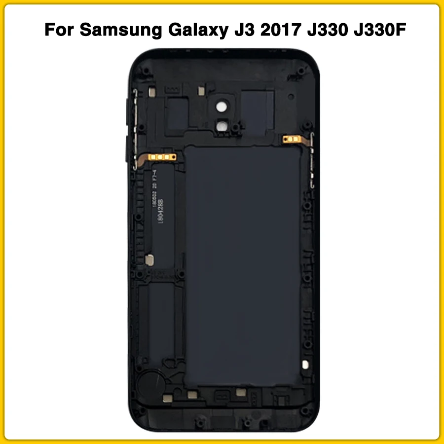 J330 полный корпус для Samsung Galaxy J3 J330 J330F батарея задняя крышка двери Корпус чехол кнопка ключ