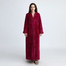 1 шт. женское/Мужское ночное платье ночное белье сплошной цвет удлиненный мягкий зимний банный халат удобные теплые халаты с длинными рукавами для женщин