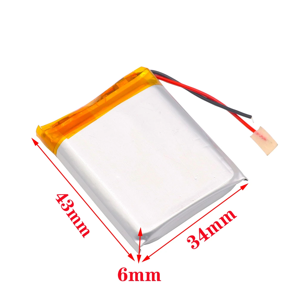 1/2/4 шт 3.7V1200mAh 603443 литий полимерный Li Po Перезаряжаемые ионный Батарея для Mp3 MP4 GPS power