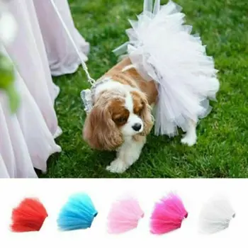 

Pegs Dog Cat Bow Tutu Dress Lace Pet Skirt Puppy Dog Dress Costume Apparel Clothes Party Festival Costumes