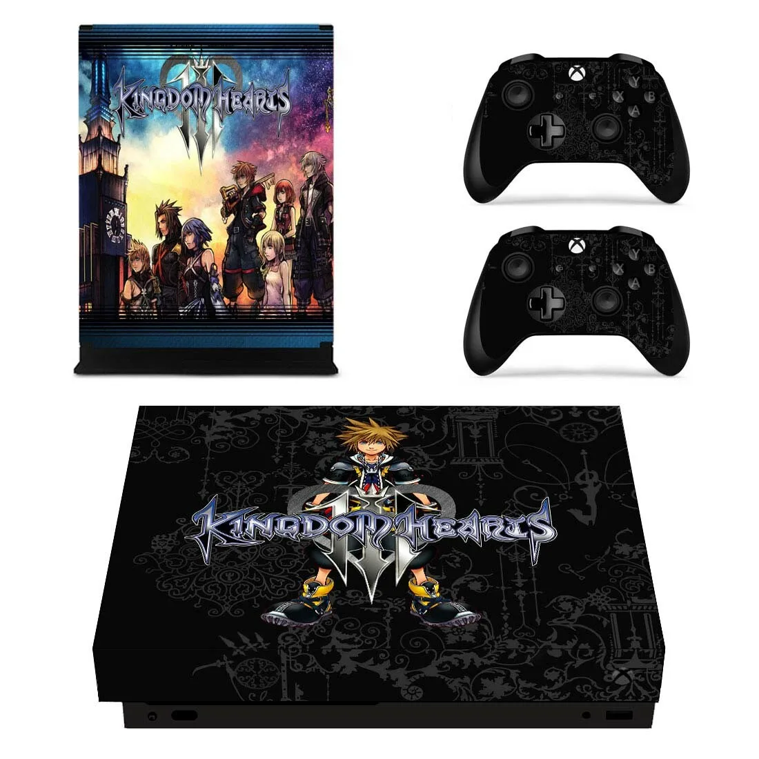 Игра Kingdom Hearts кожная консоль и контроллер наклейка крышка наклейка s для Xbox One X консоль+ контроллер Кожа Наклейка Винил