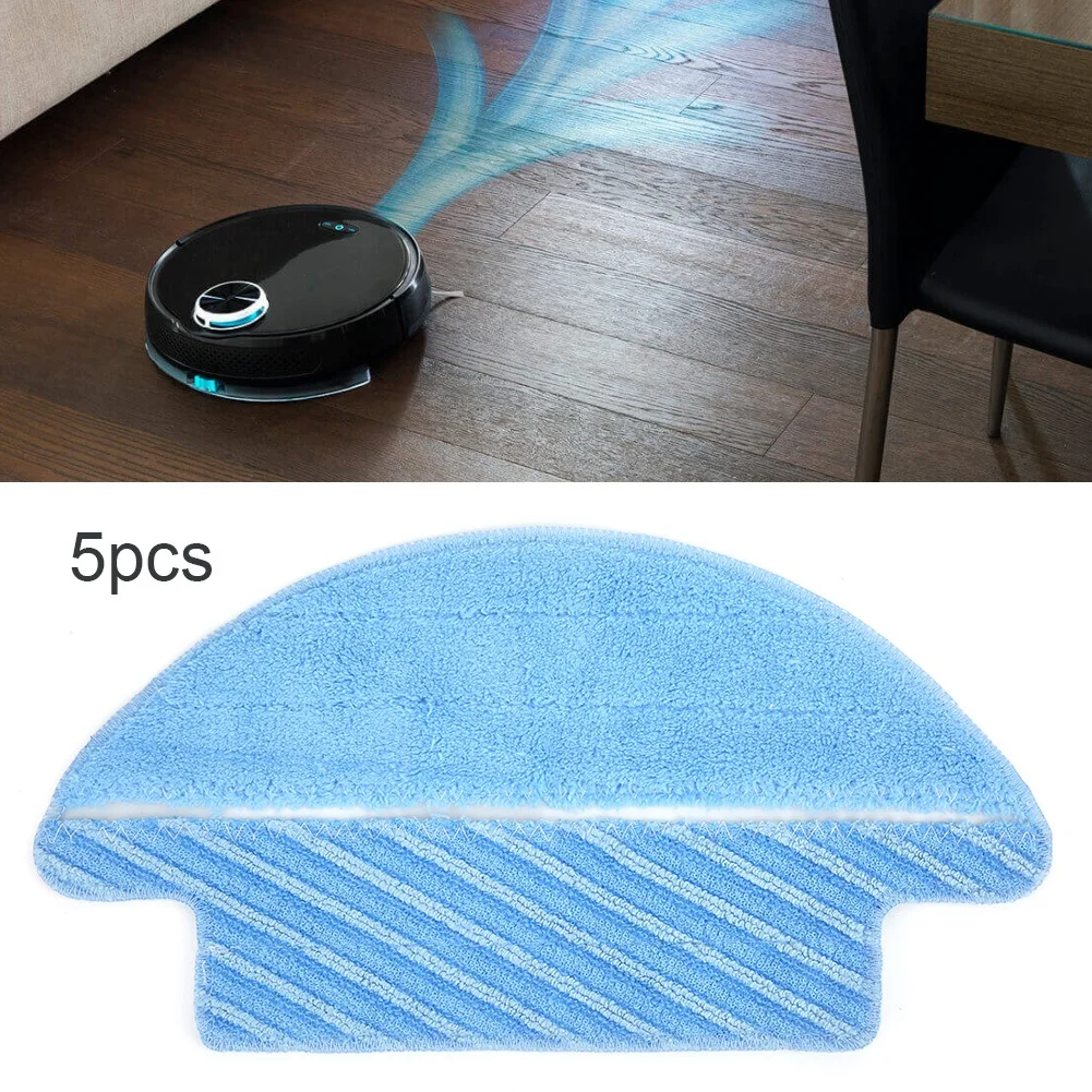 

5Pcs Vacuum Cleaner Microfiber Mop Cloth Replacement Parts Fit for Conga 3090 Household Sweeper Vacuum Cleaner Parts