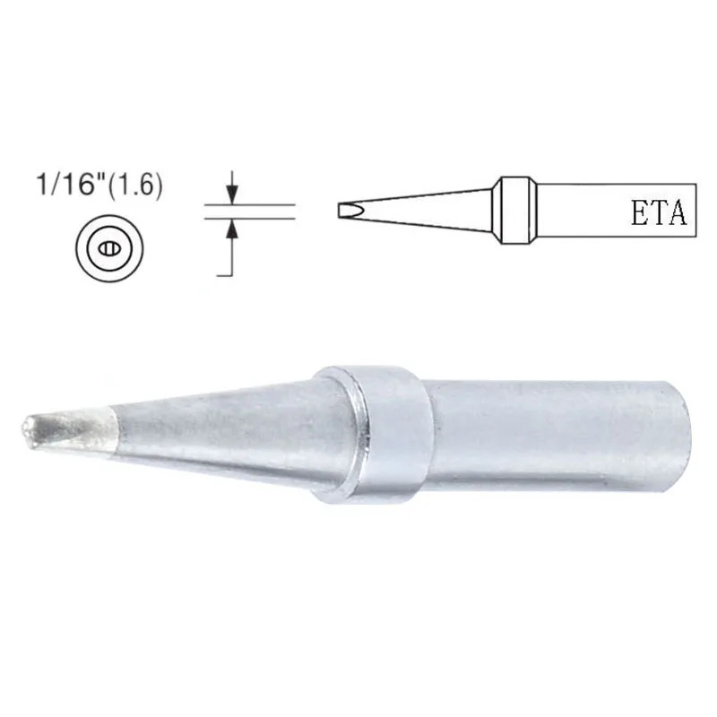 5 шт./компл. ETA ETB ETD ETS ETT железные наконечники для Weller WESD51 WESD50 WCC100 DIY сварочный инструмент Бессвинцовая паяльная головка Замена