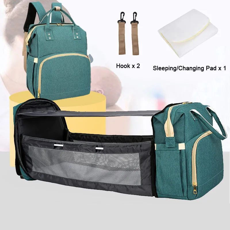 

Multifunction Diaper Bag Moms and Dads Backpack Baby Bed Bags with Mattress Maternity Nursing Waterproof Handbag Stroller Bag