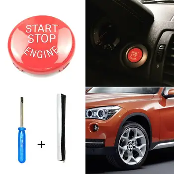 

1pc High Quality Start Stop Engine Button Switch Cover Stickers For BMW E90 E60 E84 E83 E70 E71 E72 Accessories Red