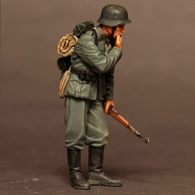 1/35 масштаб Неокрашенная смола фигура инструктаж перед атакой 6 коллекция фигурок фигурка
