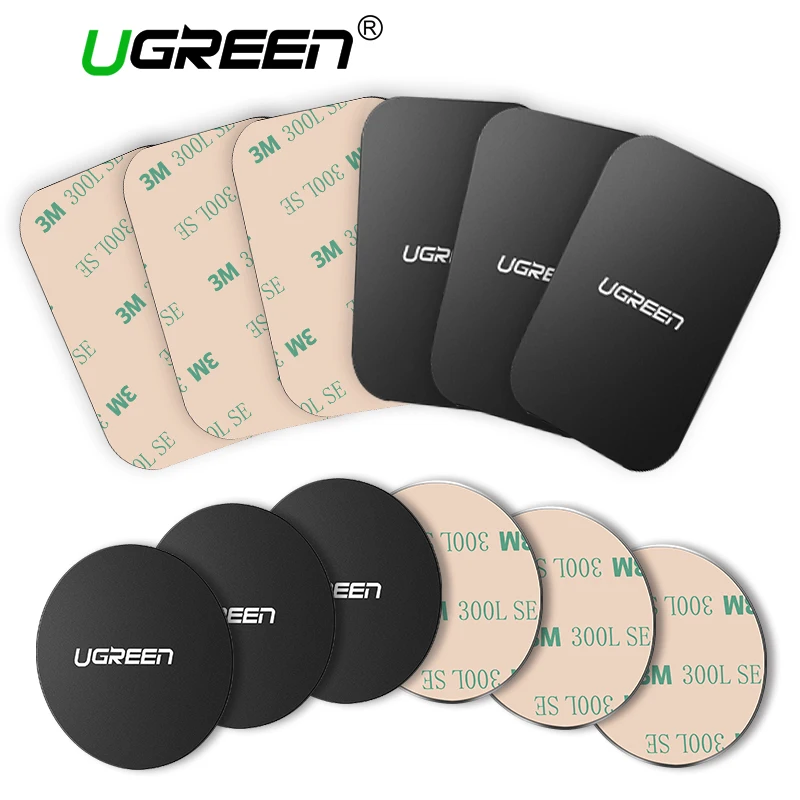 Ugreen Car Phone Holder Metal Plate Magnet Disk For iPhone x Magnetic Stand Support Smartphone Voiture Accessory Celular Holder